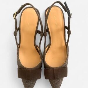 Ann Taylor Sophisticated Brown Slingback Heels
